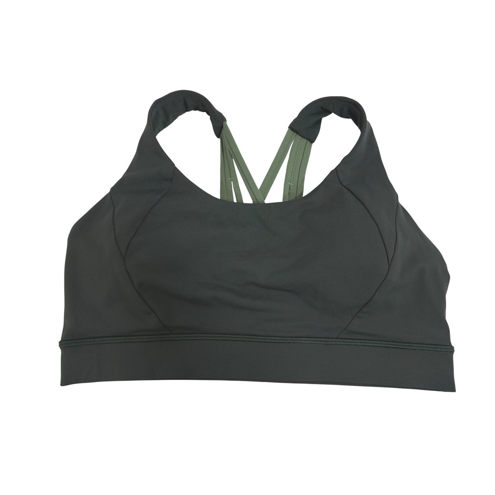 Lululemon Free To Be Elevated Green Strappy Back LW2BVAS Size 10 M
